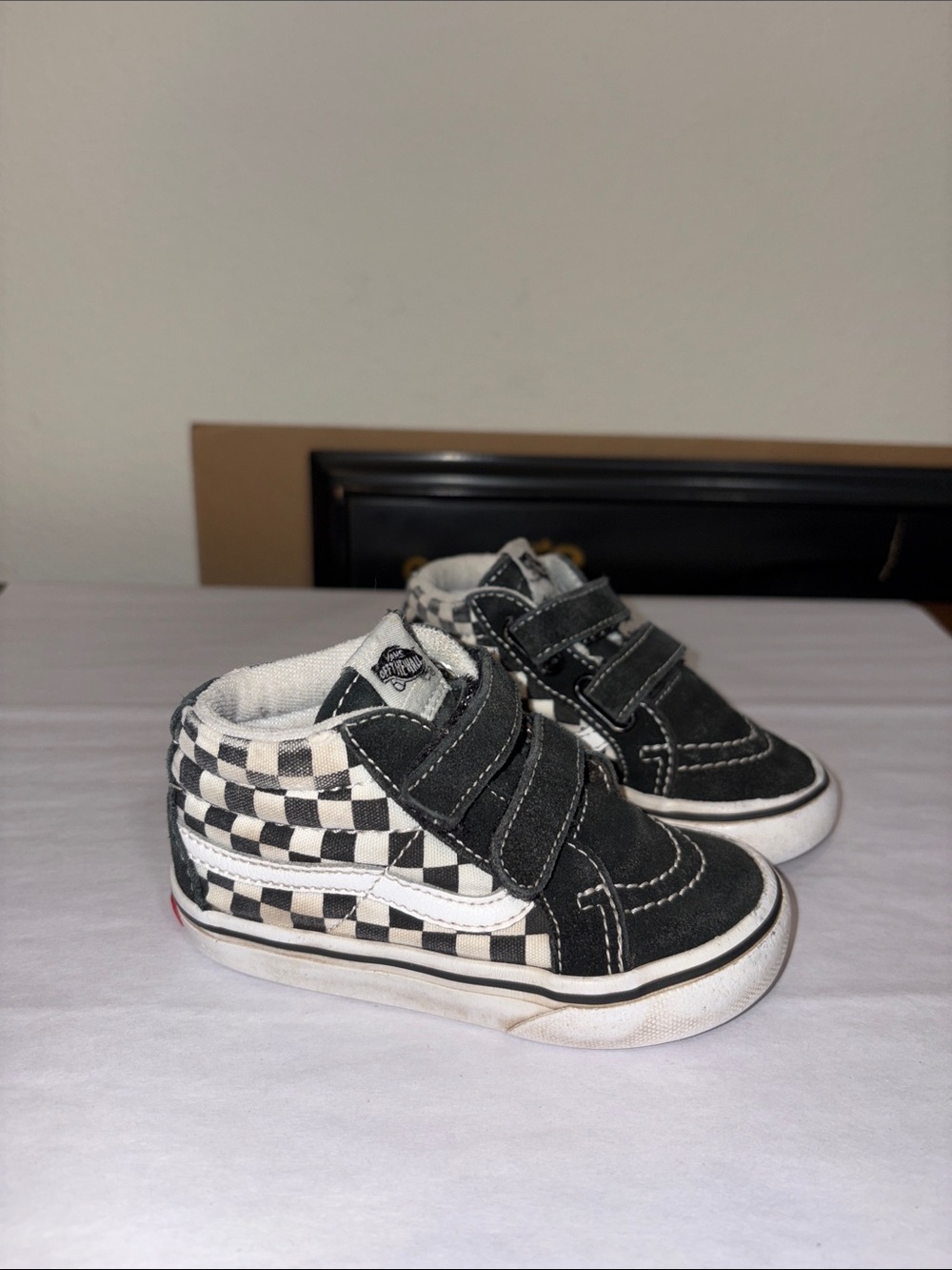 Vans Sk8-Mid  black and white Checkerboard